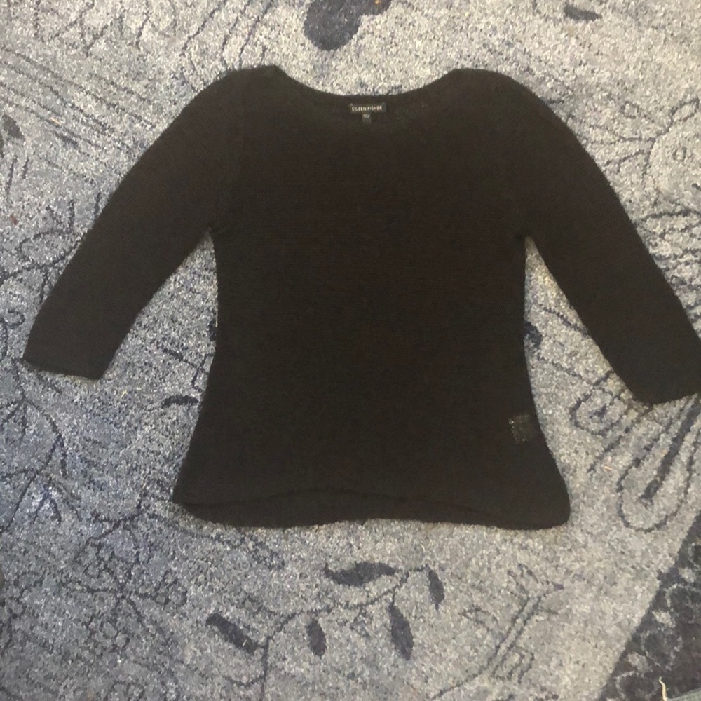Eileen Fisher Loose Knit Sweater Top